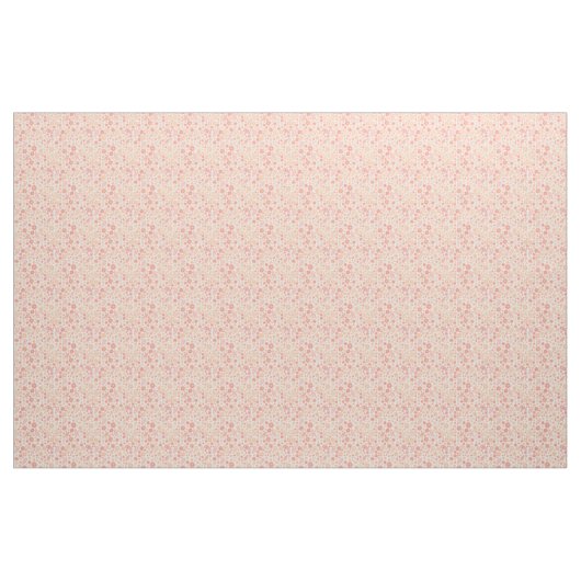 Peach Airy Wildblume Meadow Pattern Stoff (Yard (91,4 cm))