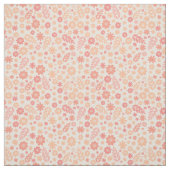 Peach Airy Wildblume Meadow Pattern Stoff (Muster)
