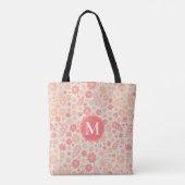 Peach Airy Wildblume Meadow Pattern Tasche (Rückseite)