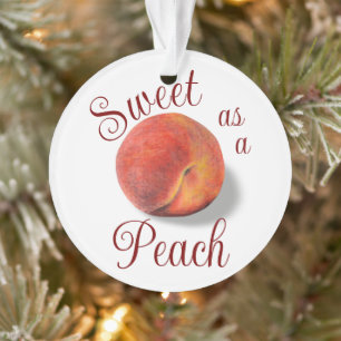 Peach Akryllische Ornament