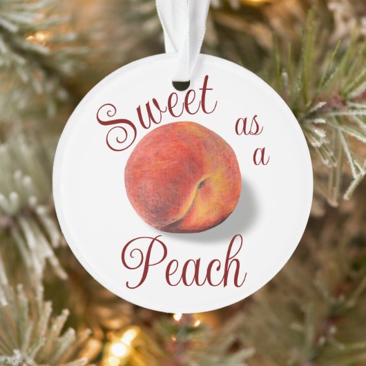 Peach Akryllische Ornament (Baum)