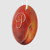 Peach Akryllische Ornament (Vorderseite)