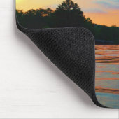Peach and Blue Sunset on Mountain Lake Mousepad (Ecke)