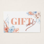 Peach and blue tropic gift card (Vorderseite)