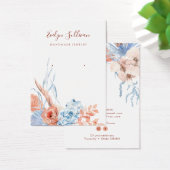 Peach and blue tropring display card (Schreibtisch)