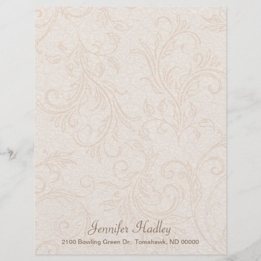 Peach and Blush Flourish Custom  (Vorderseite)