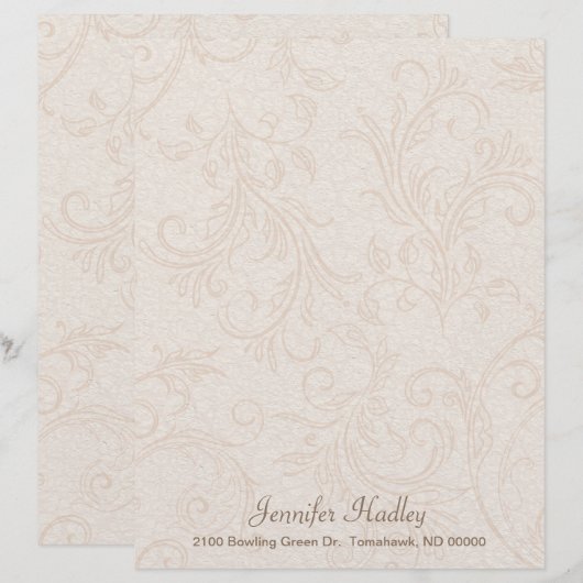 Peach and Blush Flourish Custom  (Vorne/Hinten)