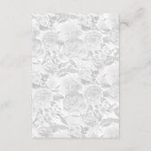 Peach and Coral Blume Blumenkarten Begleitkarte (Rückseite)