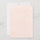 Peach and Cream Hydrangeas Tulip Chic Wedding Einladung (Rückseite)