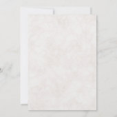 Peach and Cream Watercolor Floral Wedding Einladung (Rückseite)