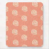 Peach and Cream Wirbel Mousepad (Vorne)