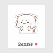 Peach and Goma Mochi Cat Aufkleber (Blatt)