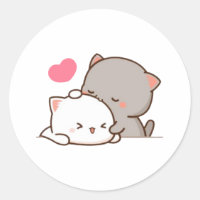 Peach and Goma Mochi Cat