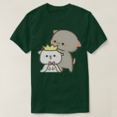 Peach and goma mochi cat T-Shirt (Design vorne)