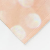 Peach and Gray Sparkle Glamour Glitzer Fleecedecke (Ecke)