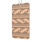 Peach and Mocha Spiral Pattern Autolufterfrischer (Links)