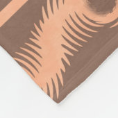Peach and Mocha Spiral Pattern Fleecedecke (Ecke)