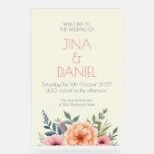 Peach and Petal Dream Acrylschild (Vorderseite)