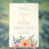 Peach and Petal Dream Acrylschild (Neutral)