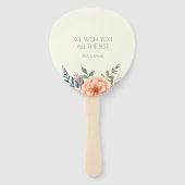 Peach and Petal Dream Fächer (Rückseite)