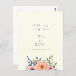 Peach and Petal Dream Postkarte