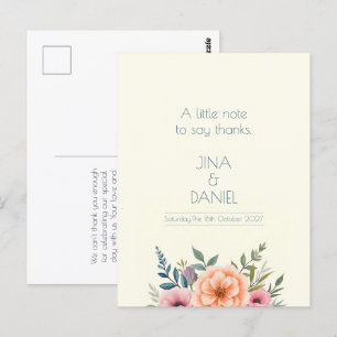 Peach and Petal Dream Postkarte
