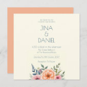 Peach and Petal Dream Save The Date (Vorne/Hinten)