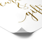 Peach and Pink Peony Blume Karten und Geschenke Un Poster (Ecke)