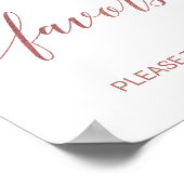 Peach and Pink Peony Blume Rose Gold Favoriten Zei Poster (Ecke)