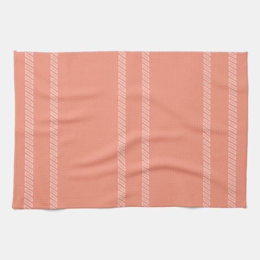 Peach and White Geschirrtuch (Horizontal)