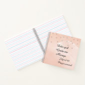 Peach and white personalized prayer journal notizblock (Innenseite)
