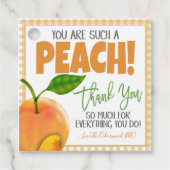 Peach Appreciation Geschenkmarke Geschenkanhänger (Vorderseite)