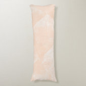 Peach/Apricot Minimal geometrische Tinte Textur Seitenschläferkissen (Vorderseite Vertikal)