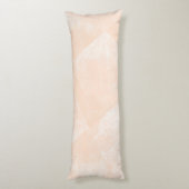 Peach/Apricot Minimal geometrische Tinte Textur Seitenschläferkissen (Rückseite (Vertikal))