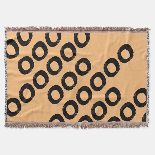 Peach Apricot Minimal modern Decke (Vorderseite)