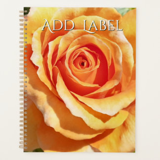 Peach Apricot Rose Planner for teaching wedding Planer