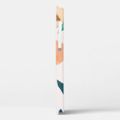 Peach Apricot: Tropisches nahtloses Muster. Case-Mate iPhone Hülle (Rückseite / Links)