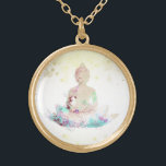 *~* Peach Aqua Buddha AP33 Floral Lotus Vergoldete Kette<br><div class="desc">( Suche nach AP33 für ähnliche Designs ) Einfach und Minimal Abstrakt Boho Zen Wasserfarbe weich mit GOLD Bereichen. In Silver Plate und Gold Plate gibt es verschiedene Möglichkeiten in Form- und Metallfarben. * Energetisch Enhanced Bohemisch Botanical Garland / Bouquet Floral / Blume Pastel Moderne Beliebt sanft farbenfrohe Zen künstlerischer...</div>
