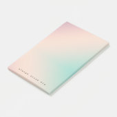 Peach Aqua Gefärbte Krawatte inspirierendes Traumz Post-it Klebezettel (angewinkelt)