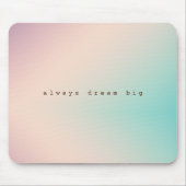 Peach Aqua Gefärbte Krawatte Ombre inspirierendes Mousepad (Vorne)