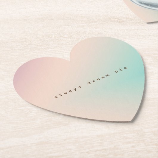 Peach Aqua Gefärbte Krawatte Ombre inspirierendes  Untersetzer (angewinkelt)