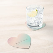 Peach Aqua Gefärbte Krawatte Ombre inspirierendes  Untersetzer (Vor Ort)