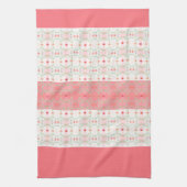 Peach Aquamarin und Orange Geschirrtuch (Vertikal)