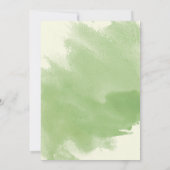 Peach Aquarell Blume Sala Einladung (Rückseite)