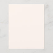 Peach Aquarell Blumenhaushalt Geburtstag (Rückseite)