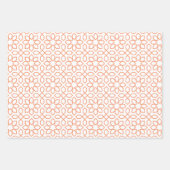 Peach Arabic Geometric Pattern Geschenkpapier Set (Vorderseite)