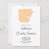 Peach Arkansas Family Wiedersehen Einladung (Vorderseite)