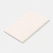 Peach Ästhetische Lined Post-It-Notes Post-it Klebezettel (angewinkelt)