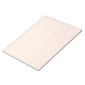 Peach ästhetische Wide Lined Paper Notepad Notizblock (angewinkelt)