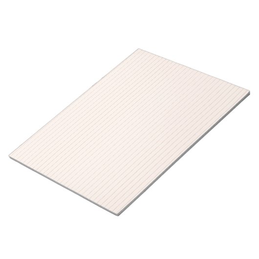 Peach ästhetische Wide Lined Paper Notepad Notizblock (angewinkelt)